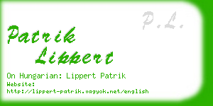 patrik lippert business card